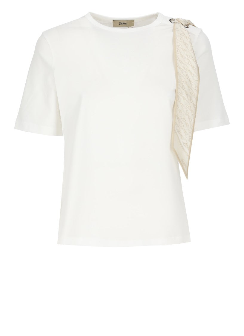 Herno White Cotton T-Shirt