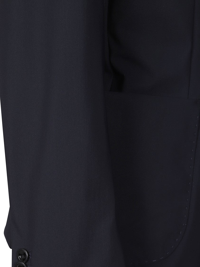 Pmds Dark Blue Double-Breasted Jacket