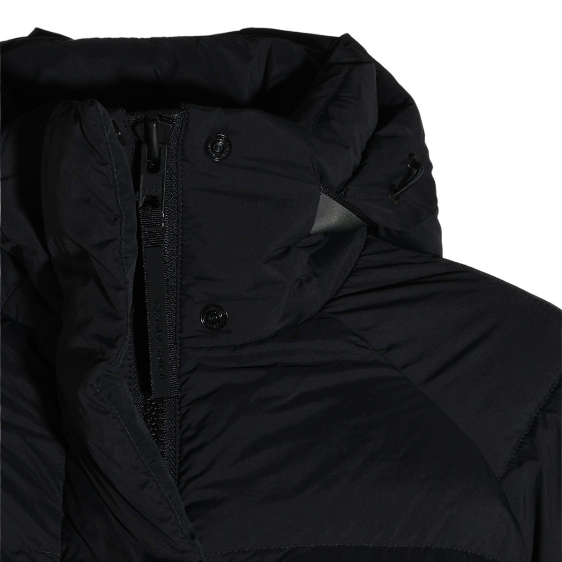 Canada Goose Quilted Down Coat With High Collar And Hood