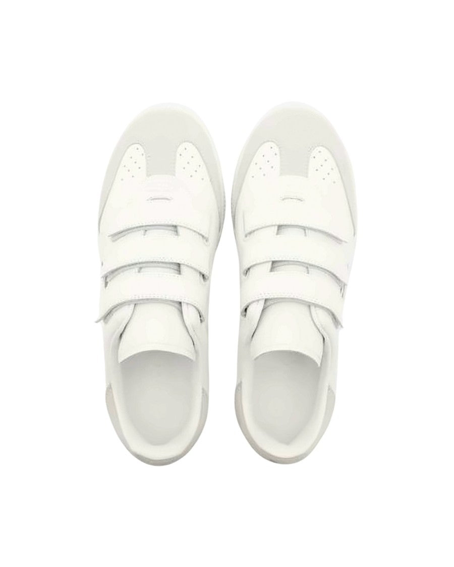 Isabel Marant Low-Top Leather Sneakers With Suede Accents