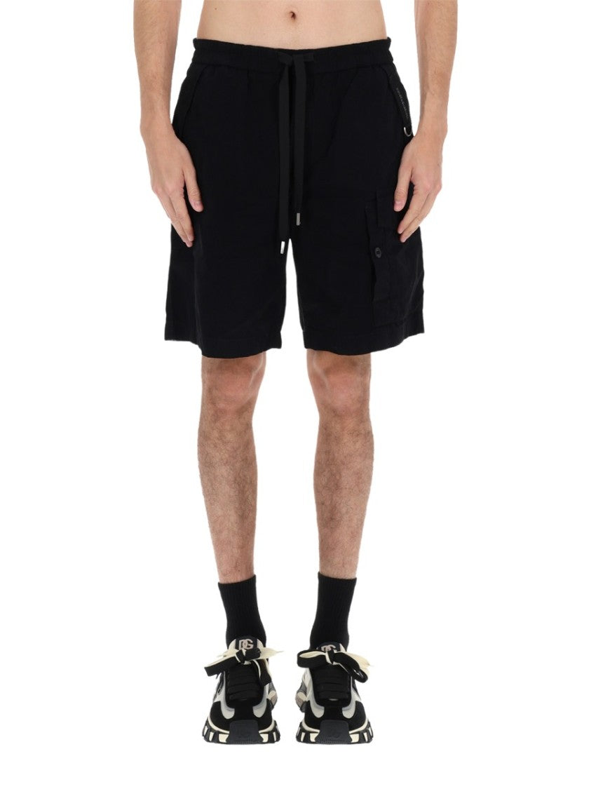 Dolce & Gabbana Relaxed Fit Functional Pockets Drawstring Shorts