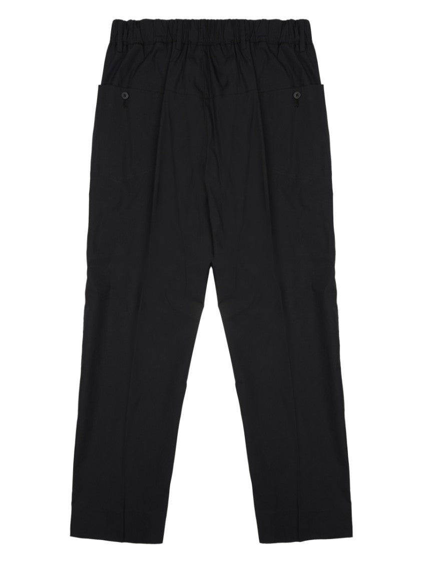 Low Brand Straight-Leg Black Pants With Minimalist Design