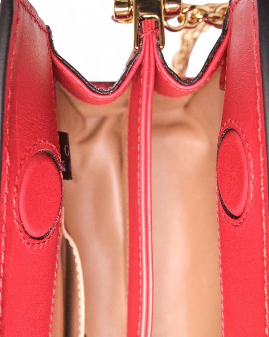 Gucci Ophidia Red Python Shoulder Bag