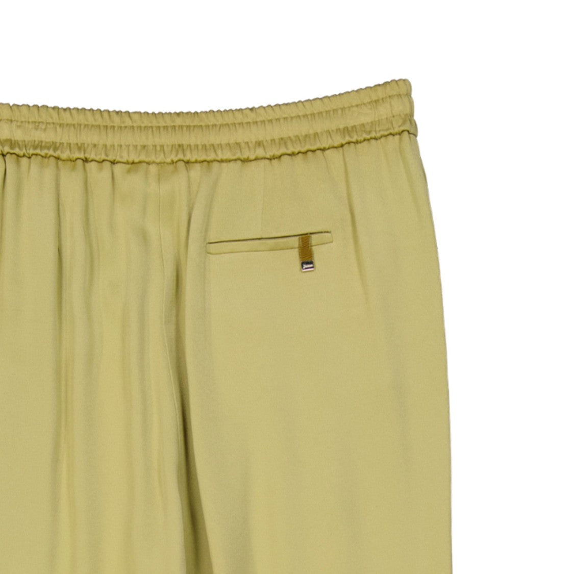 Herno Yellow Satin Wide Pants