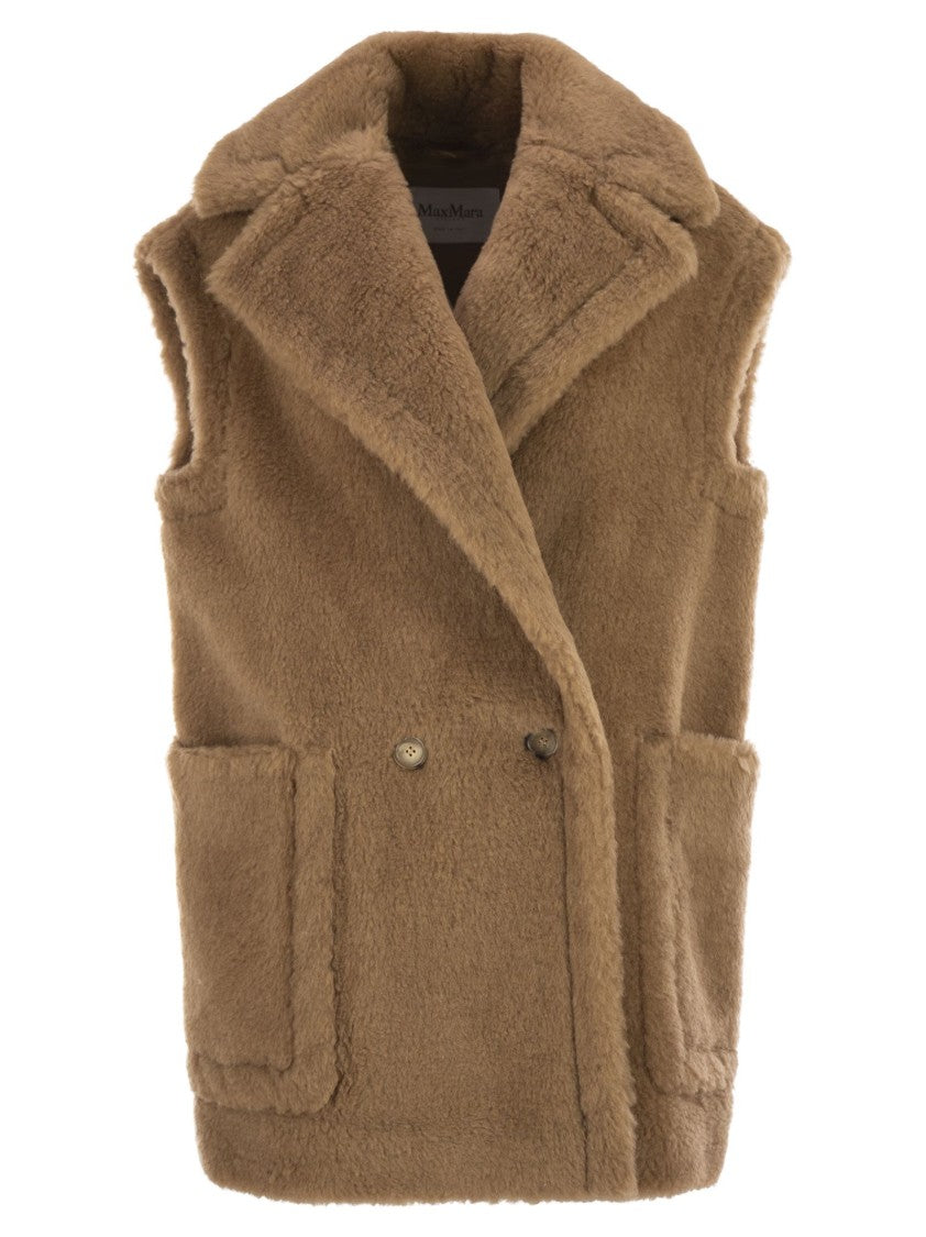 Max Mara Breda1234 - Camel And Silk Teddy Waistcoat