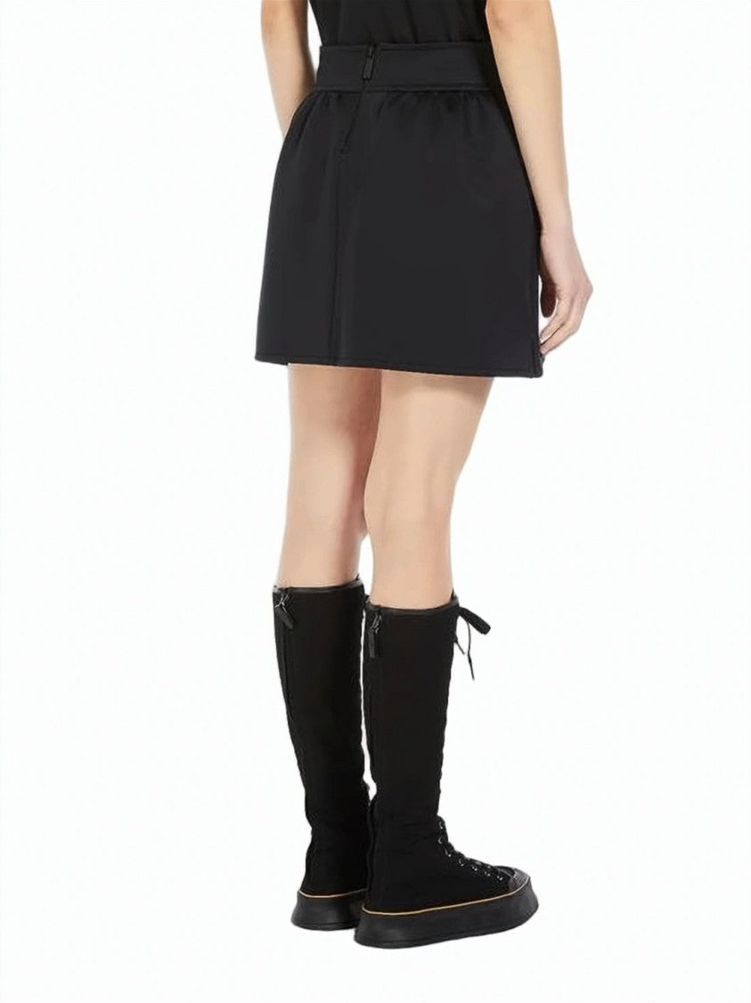 Max Mara Minimalist Black Mini Skirt With Fitted Waistband