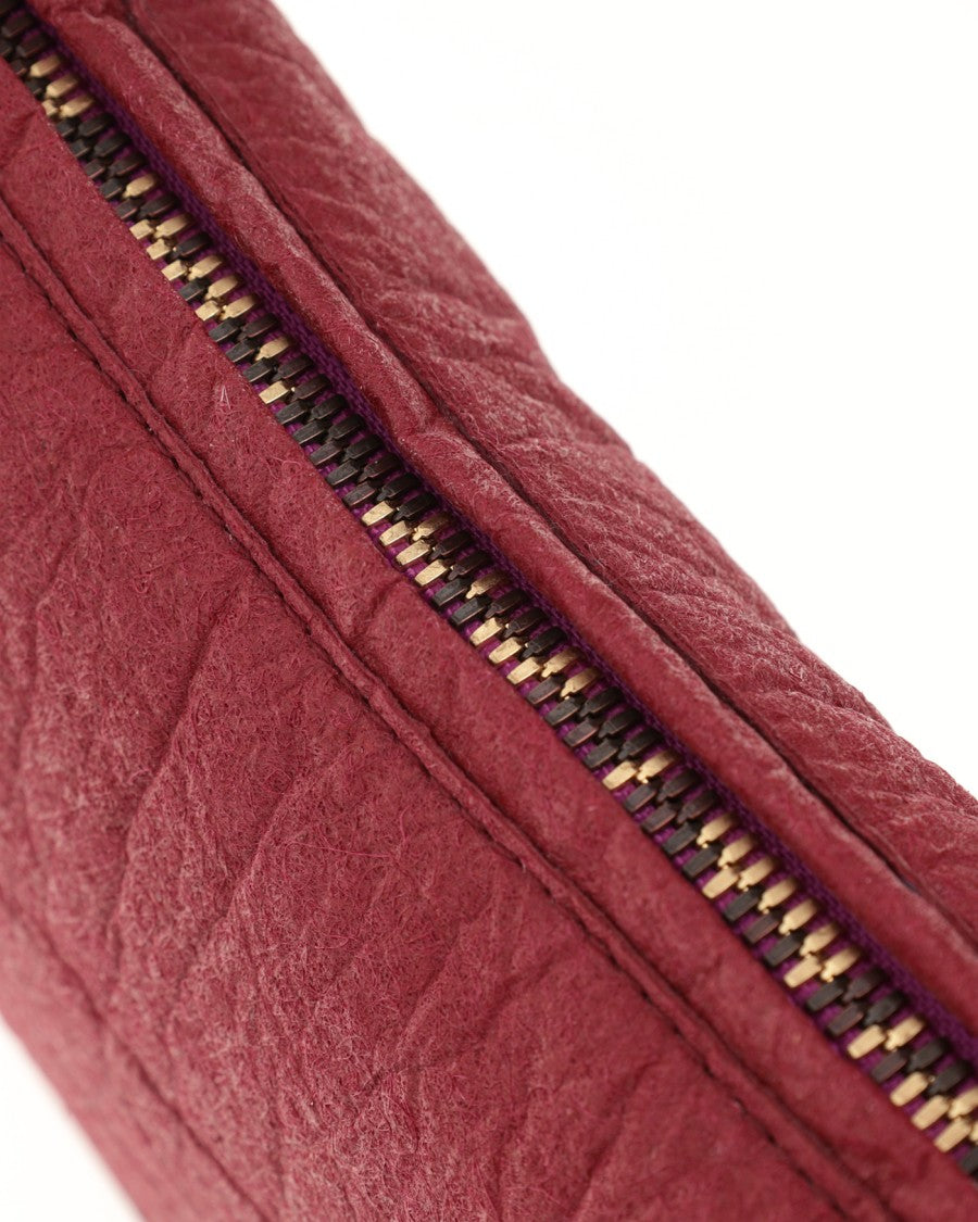 Marici Burgundy Shoulder Bag With Structured Frame