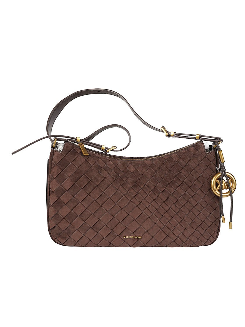 Michael Kors Medium Nolita Woven Calfskin Shoulder Bag