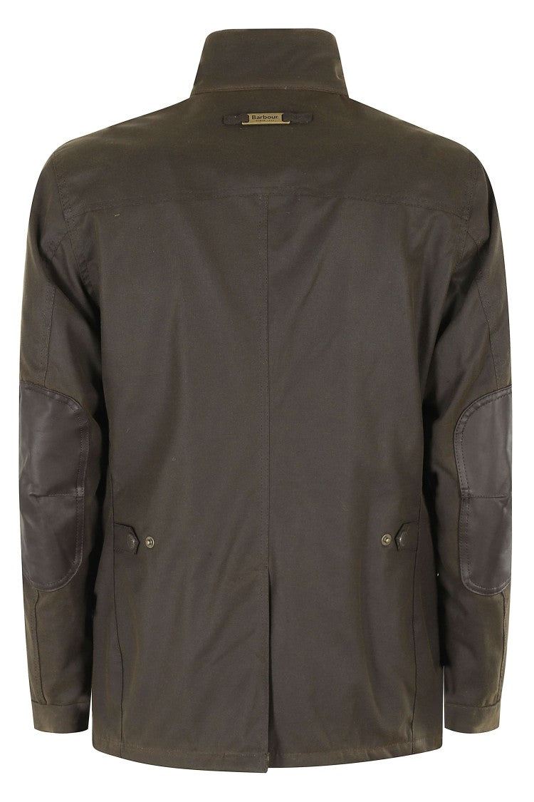 Barbour Ogston Wax Jacket With High Collar