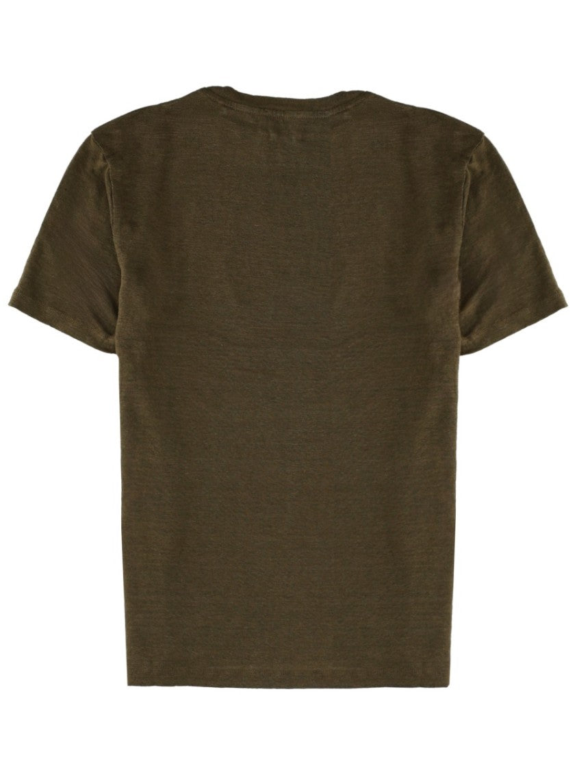 Isabel Marant Étoile Zewel Olive Green Graphic T-Shirt