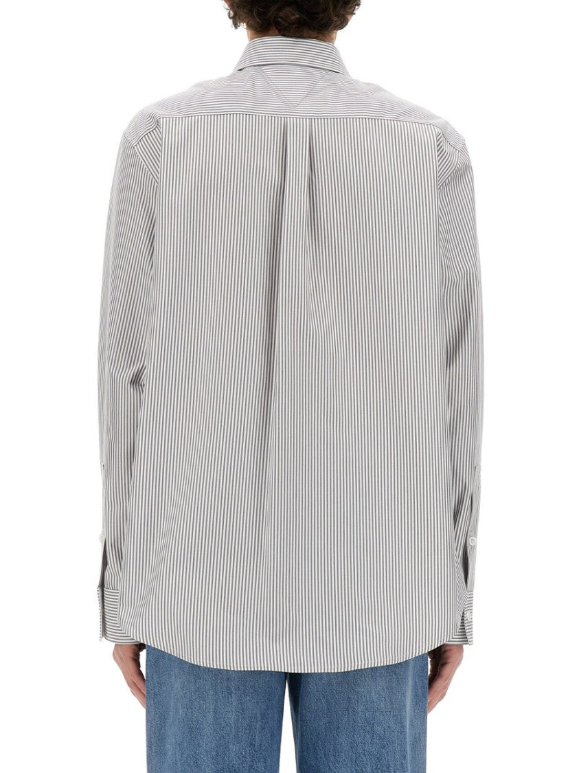 Bottega Veneta Classic Cotton Shirt With Structured Collar
