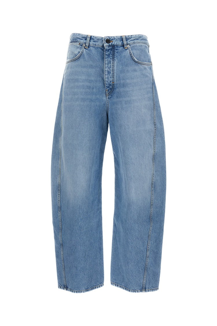 Givenchy Light Blue Denim Jeans With Bias-Cut Seams