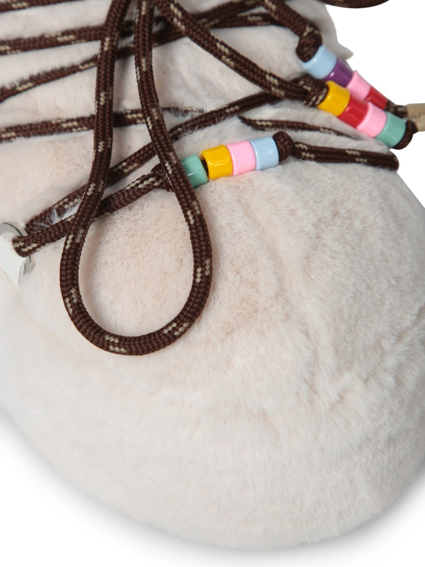 Moon Boot Ankle Boots With Decorative Laces