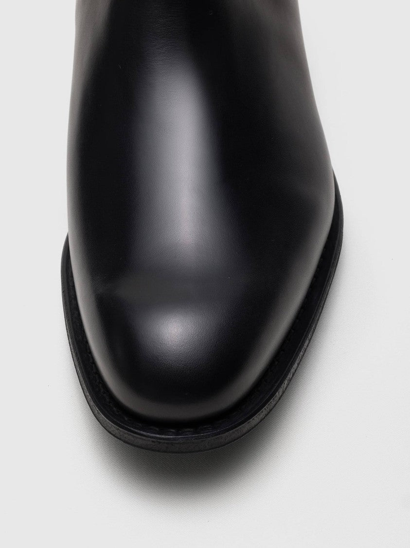 Church's Black Leather Chelsea Boots With Polished Finish