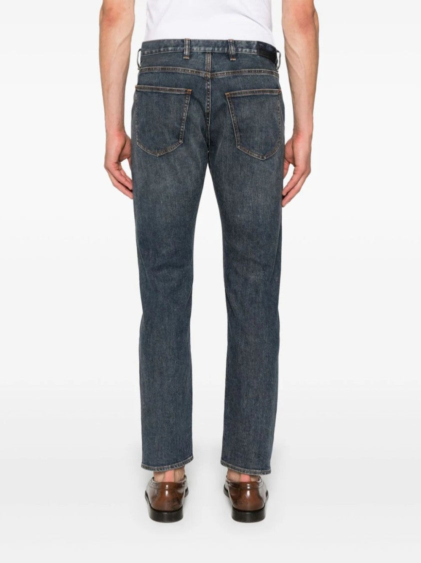 Eleventy Stonewashed Slim Cut Jeans