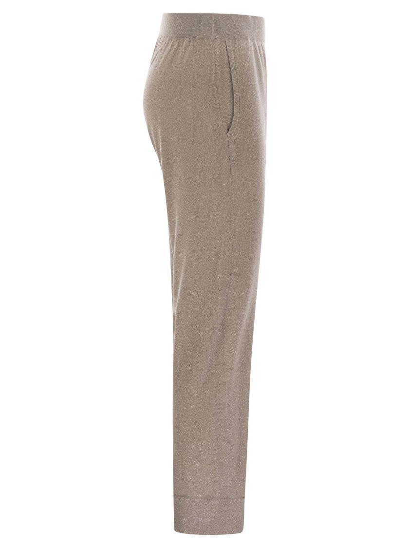 Brunello Cucinelli Sparkling Lightweight Cashmere And Silk Trousers