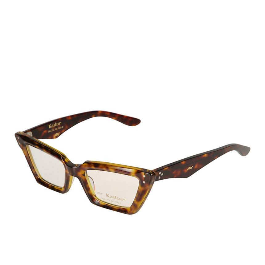 Kador Alexandra Bold Angular Cat-Eye Sunglasses With Tortoiseshell Frame
