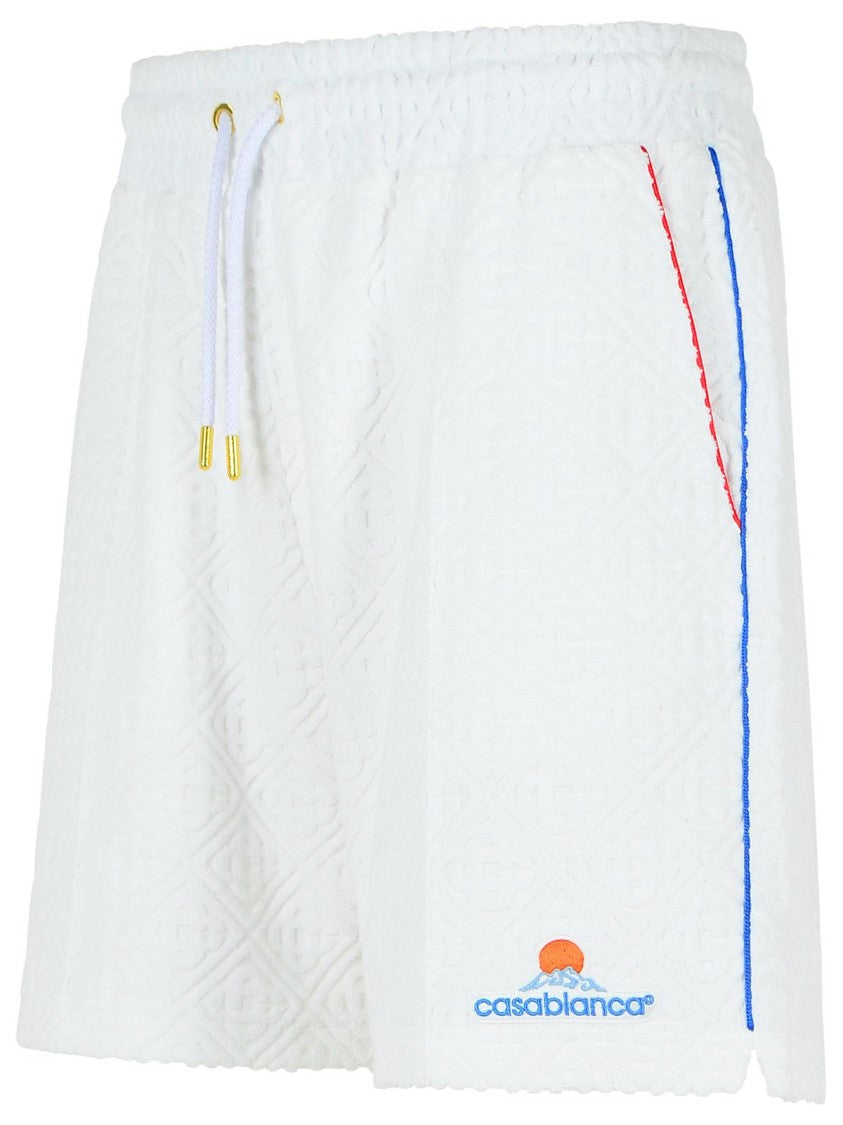 Casablanca Jacquard Cotton Blend Terry Shorts