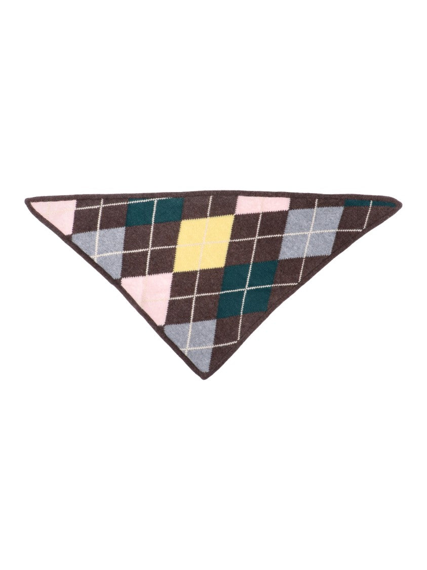 &Daughter Multicolor Argyle Cashmere Scarf