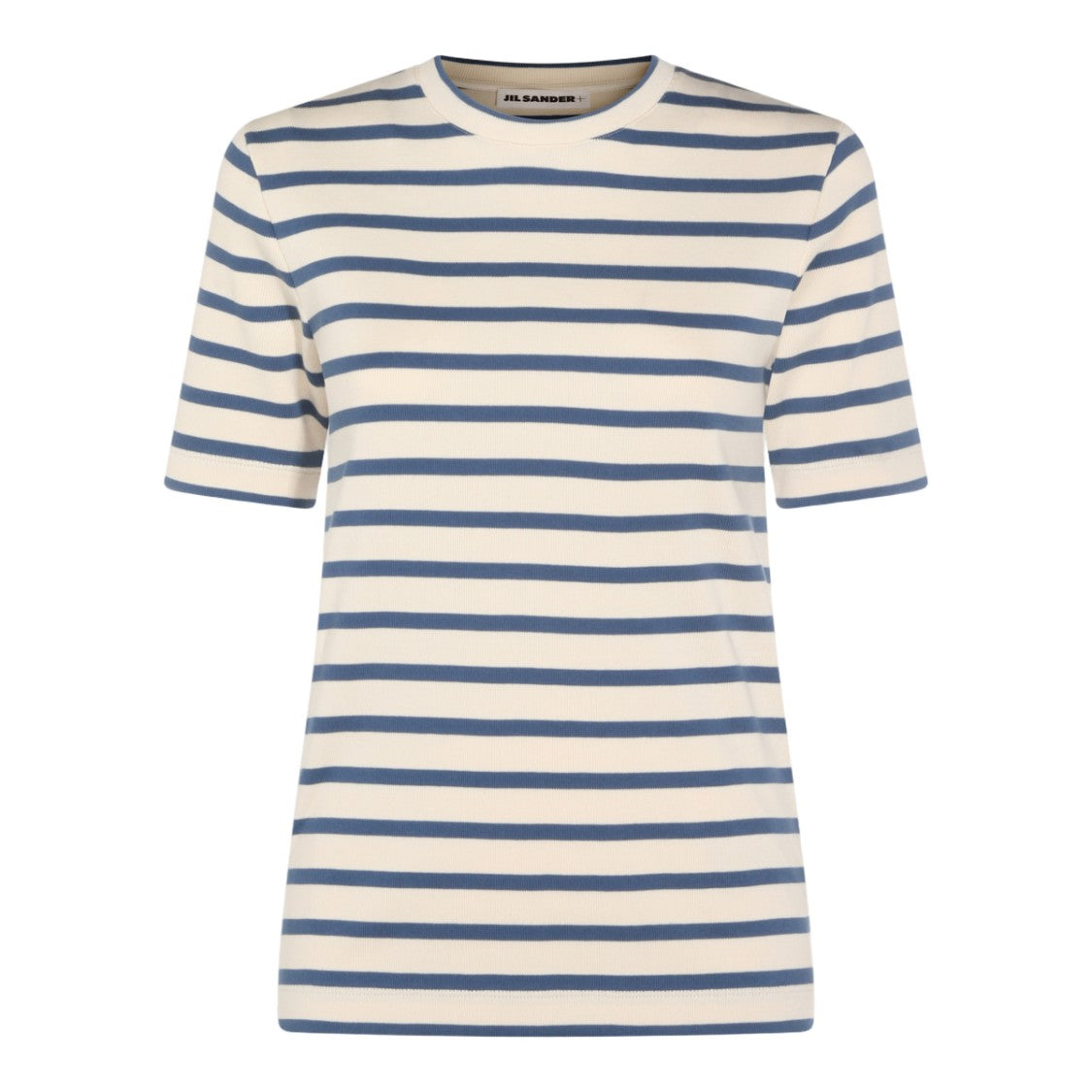Jil Sander Horizontal Striped Short-Sleeve T-Shirt