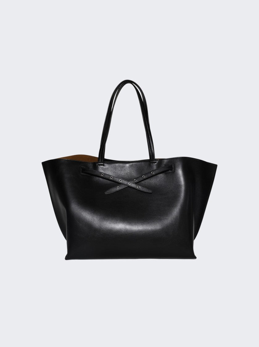 Proenza Schouler Days Carryall In Smooth Calf Leather Black