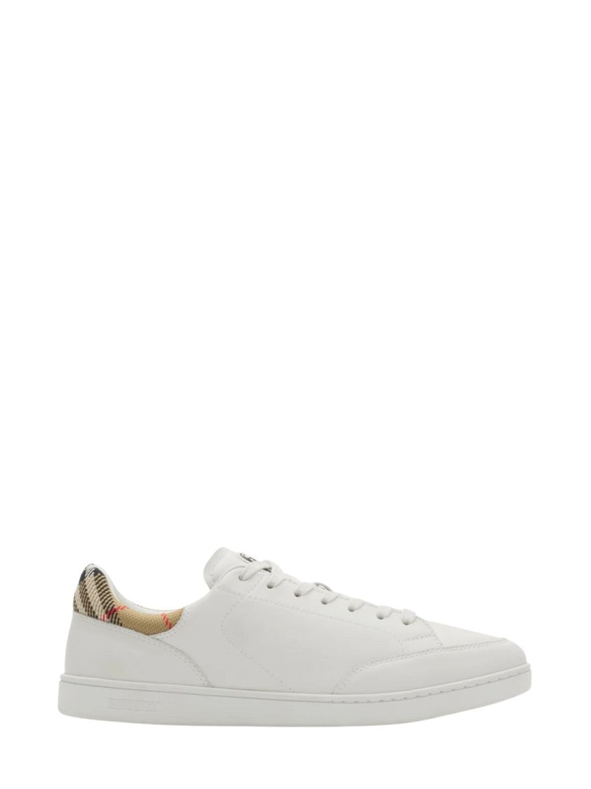 Burberry White Leather Set Sneakers