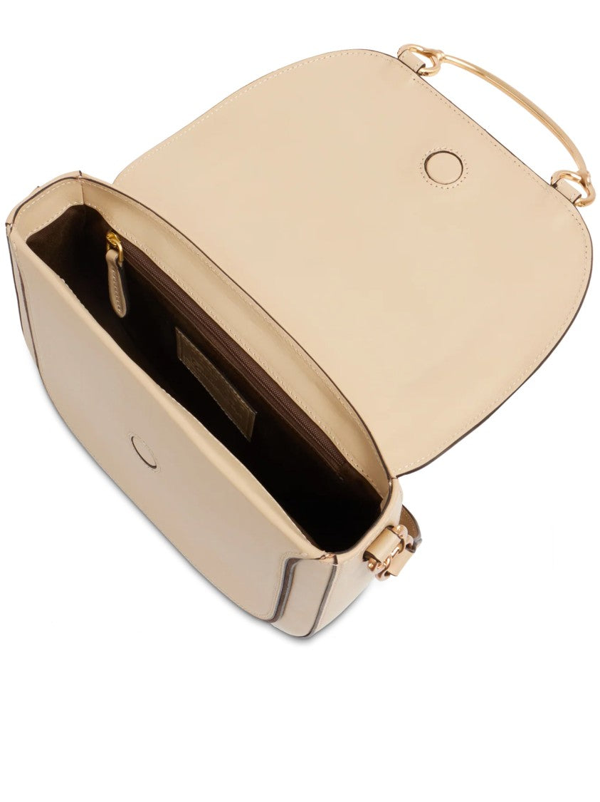 The Bridge Crossbody Structured Smooth Leather Satchel