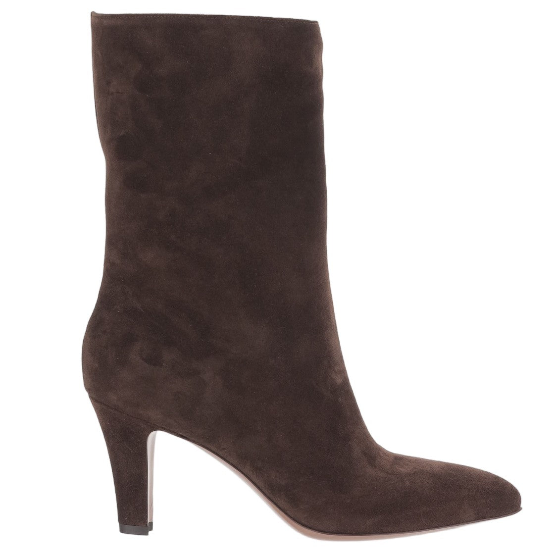 Paris Texas Mid-Calf Suede Leather Boots With Pointed Toe