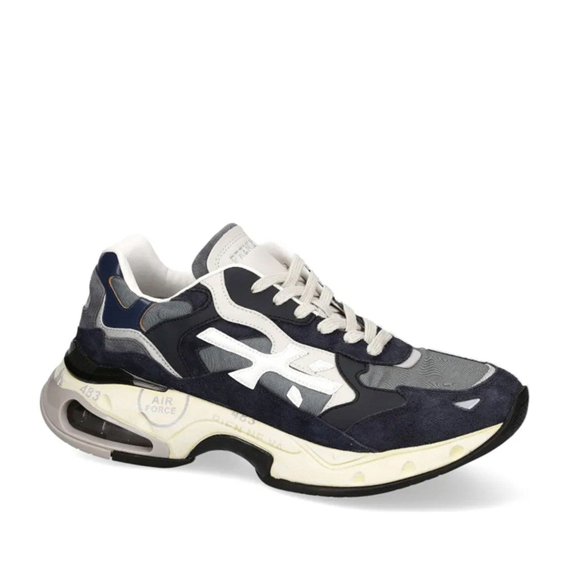 Premiata Multicolor Sharky Cotton Air Cushion Sneakers