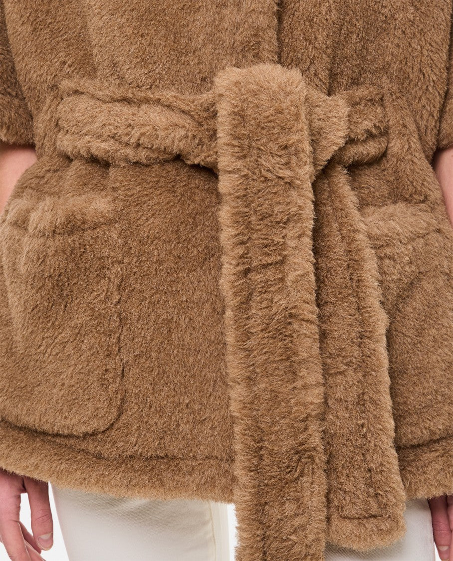 Max Mara Teddy Cape With Shawl Collar