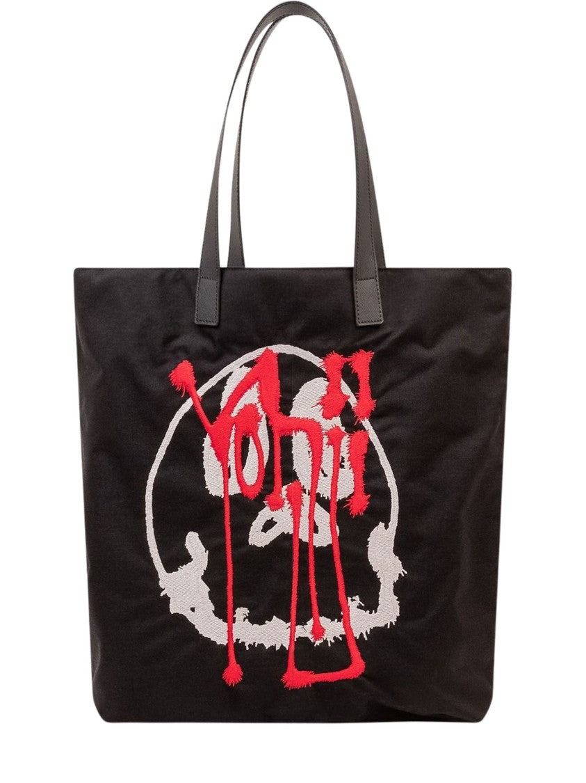 Y-3 Y-3 Chito Graphic Print Black Tote Bag