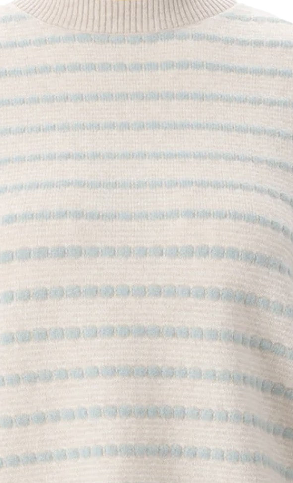 Guest In Residence All-Over Striped Cashmere Sweater With Ribbed Cuffs
