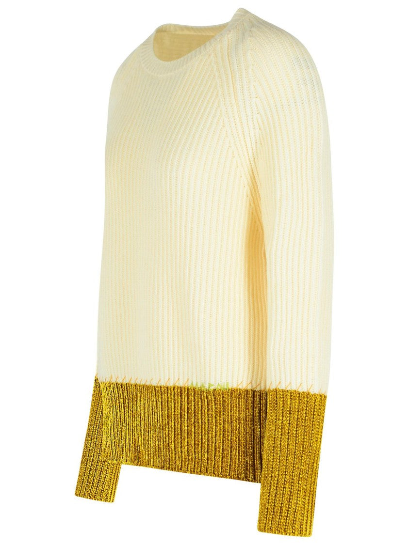 Marni Ivory Virgin Wool Sweater
