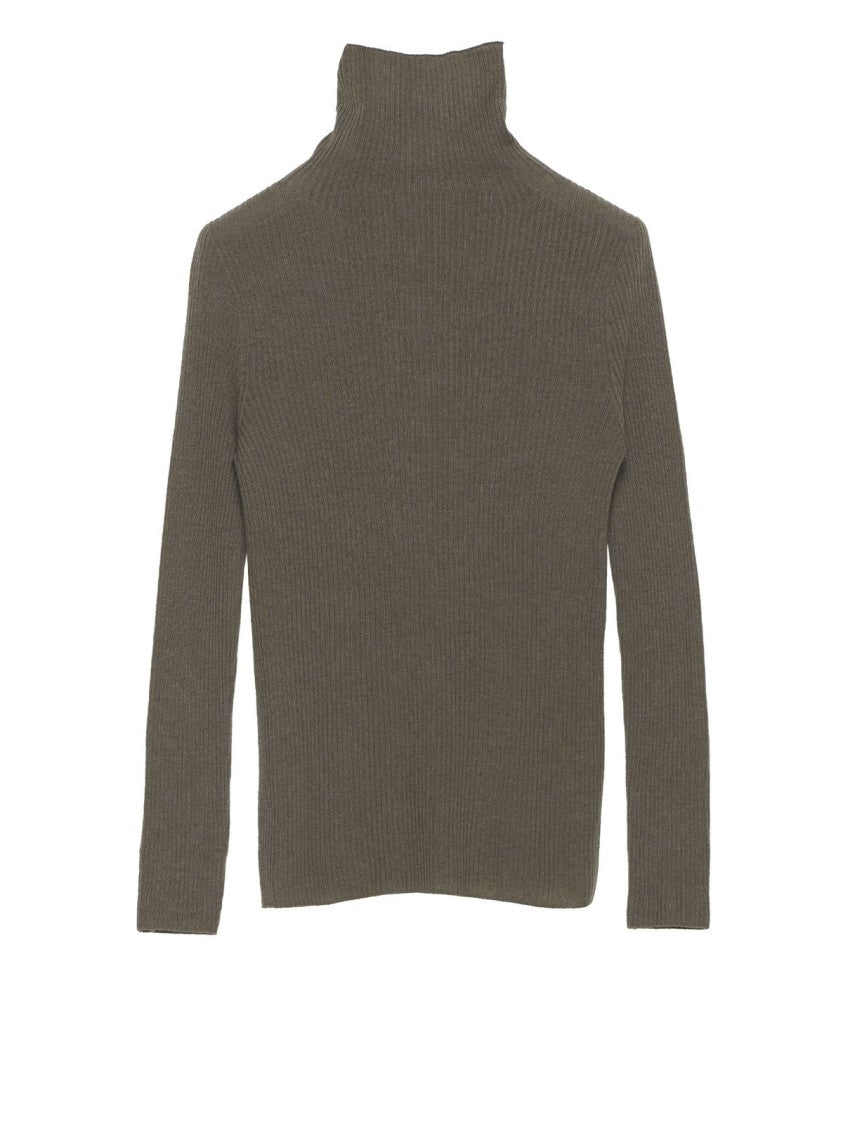 Fabiana Filippi Ribbed Knit Sweater With Turtleneck Design