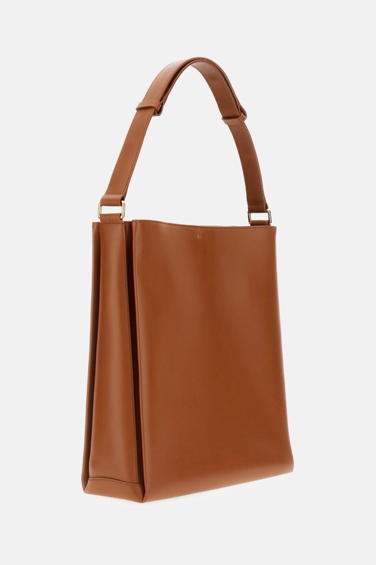 Plan C Leather Shopper Bag With Adjustable Handle