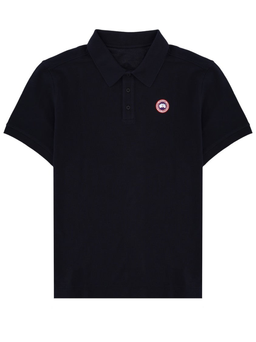 Canada Goose Black Beckley Chest Patch Polo Shirt