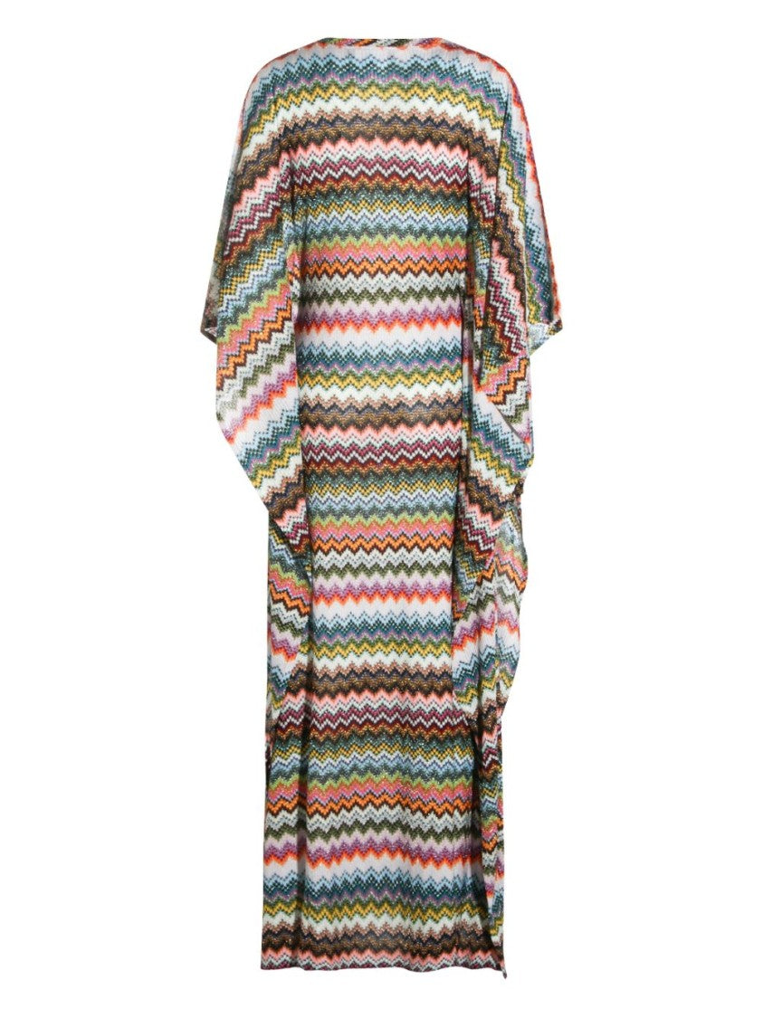 Missoni Cotton Blend V-Neck Kimono Dress