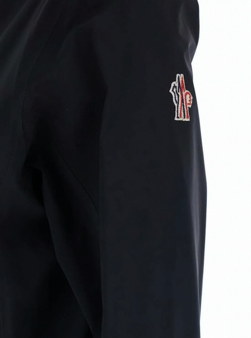 Moncler Quilted Down Coat With Knitted Sleeves