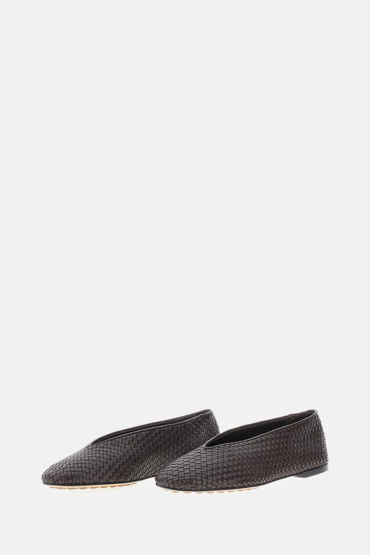 Bottega Veneta Ballerina Flats In Braided Leather