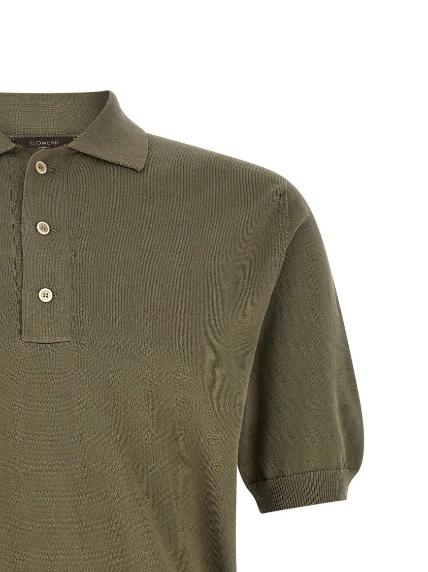 Zanone Lush Green Short-Sleeved Cotton Polo Shirt