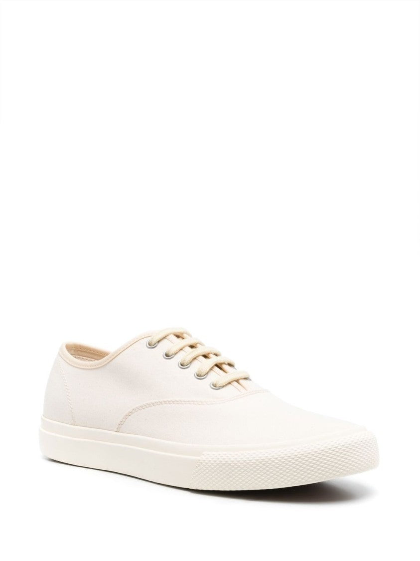 Polo Ralph Lauren Minimalist Cream Canvas Sneakers