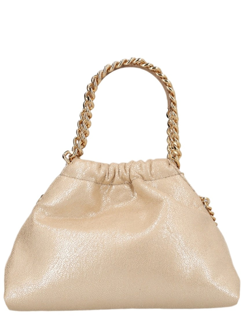 Stella Mccartney Grey Chain Detail Polyester Shoulder Bag