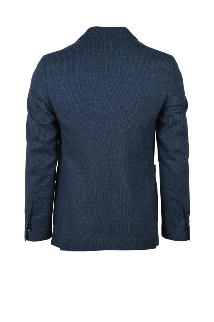 Premier Homme Double-Breasted Suit - Blue