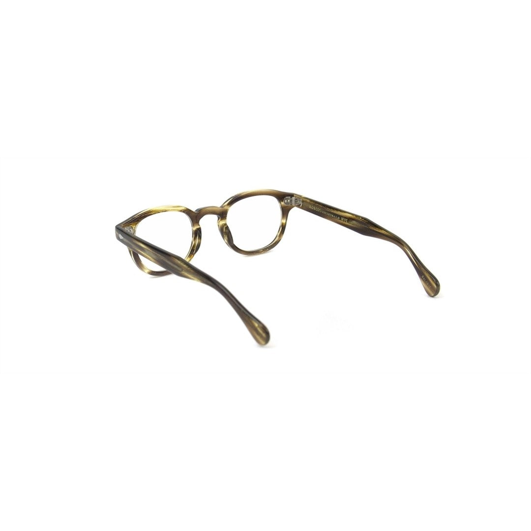 Moscot Or-Lem-O Lemtosh Tortoiseshell Round Frame Eyeglasses With Keyhole Bridge