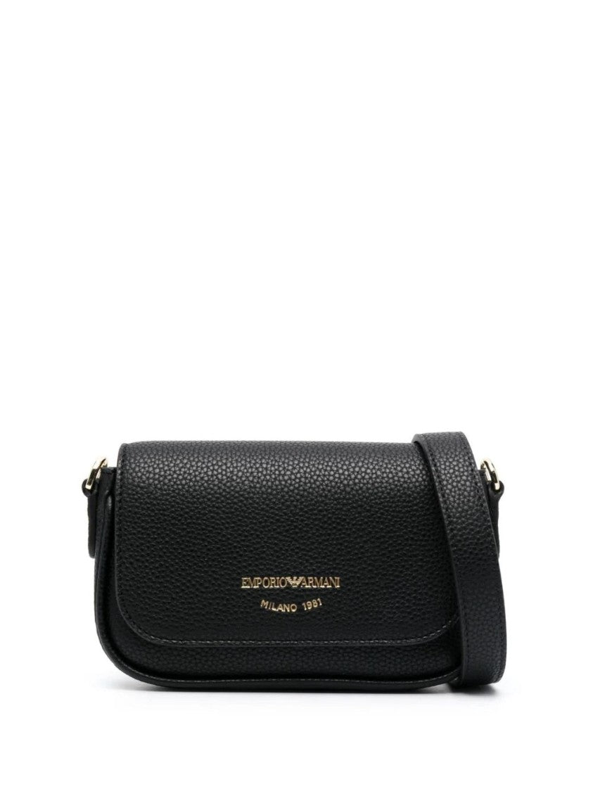 Emporio Armani Structured Black Mini Crossbody Bag