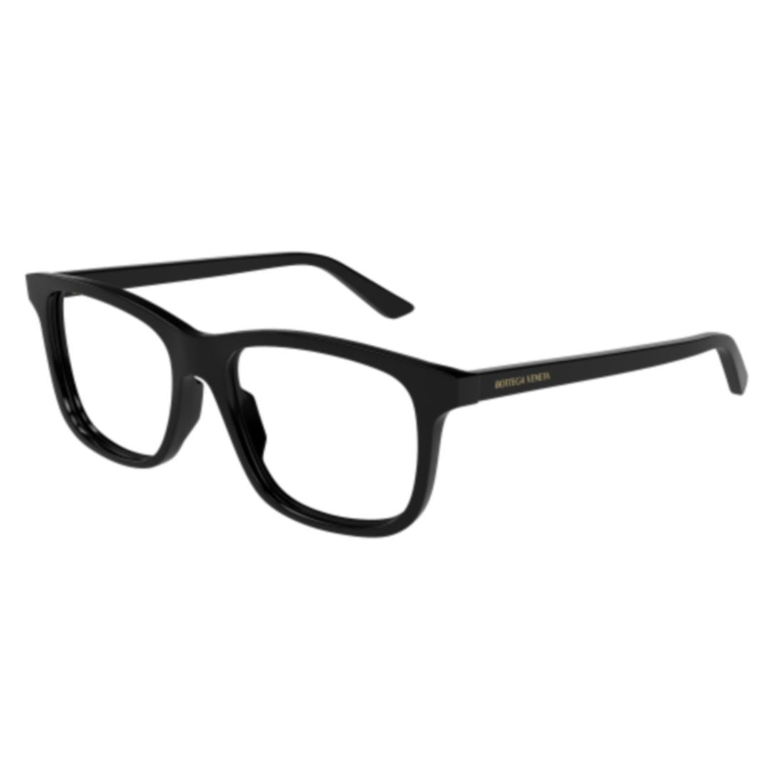 Bottega Veneta Rectangular Black Eyeglasses With Recycled Acetate Frame