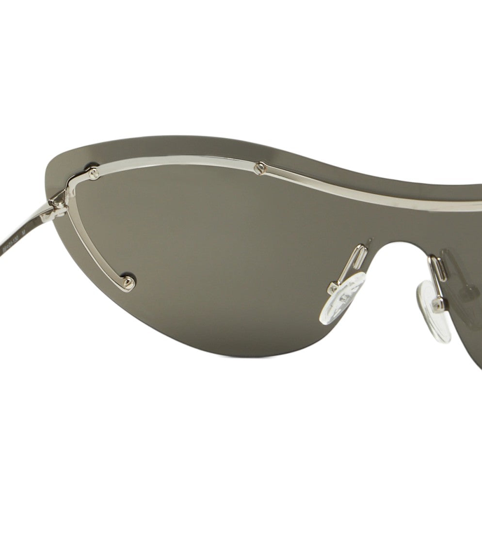 Alexander Mcqueen Futuristic Curved Shade Sunglasses