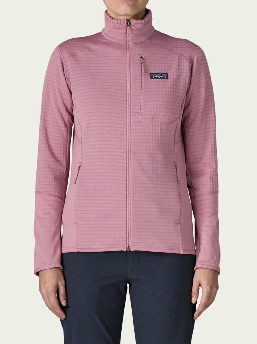 Patagonia Pink R1 Jkt Tailored Grid Active Jacket
