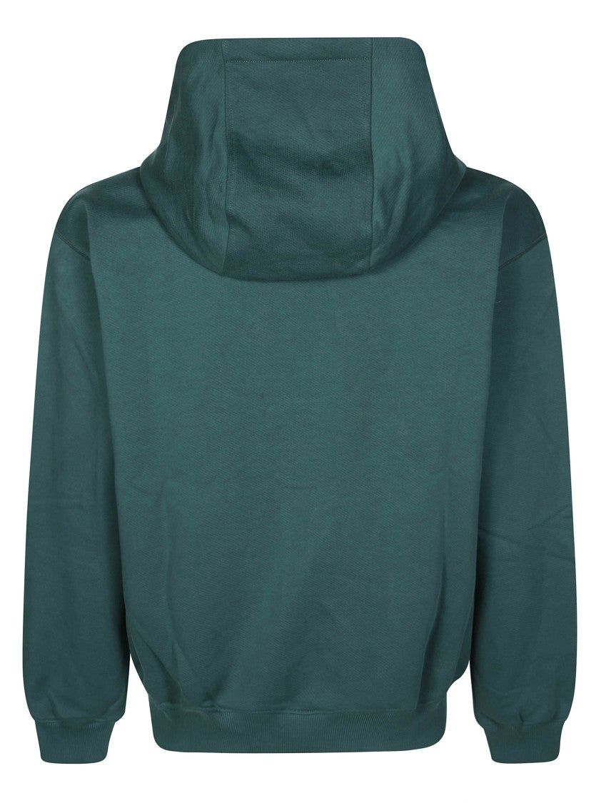 Casablanca Relaxed Fit Windbreaker Jacket With Hood And Kangaroo Pocket