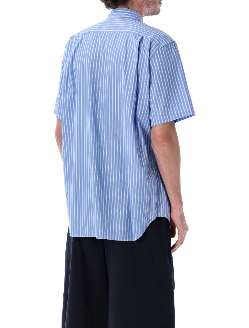 Comme Des Garçons Black Heart Striped Short Sleeve Shirt